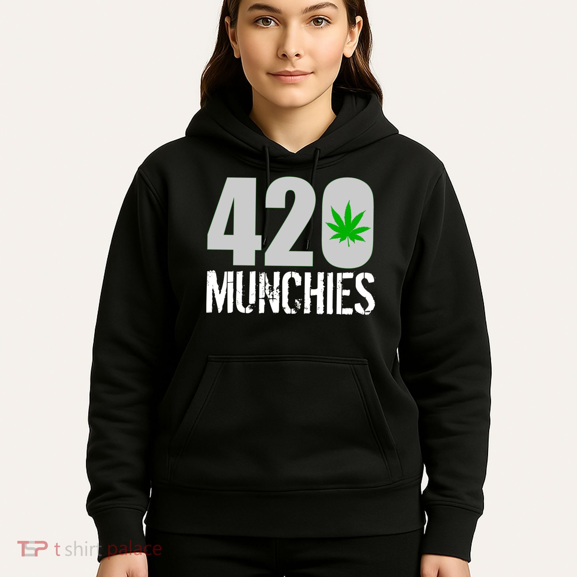 420 Munchies Weed Leaf Hoodie