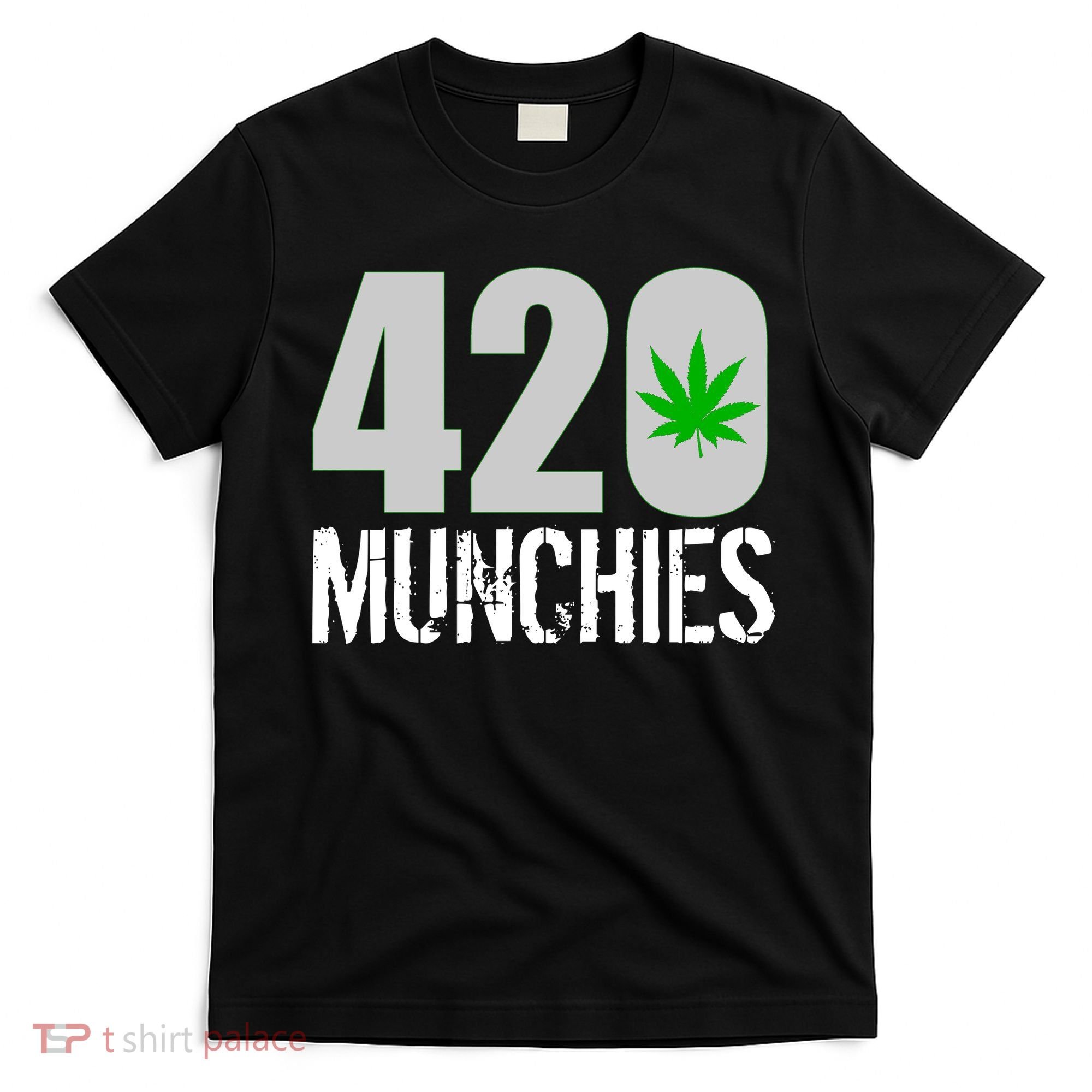 420 Munchies Weed Leaf T-Shirt