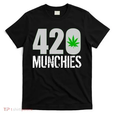 420 Munchies Weed Leaf T-Shirt