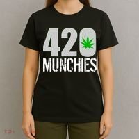 420 Munchies Weed Leaf T-Shirt thumb 4