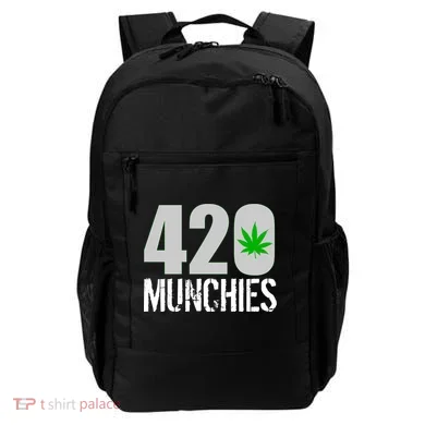 420 Munchies Weed Leaf Backpack