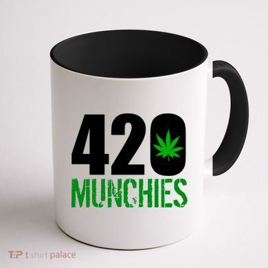 420 Munchies Weed Leaf Coffee Mug back