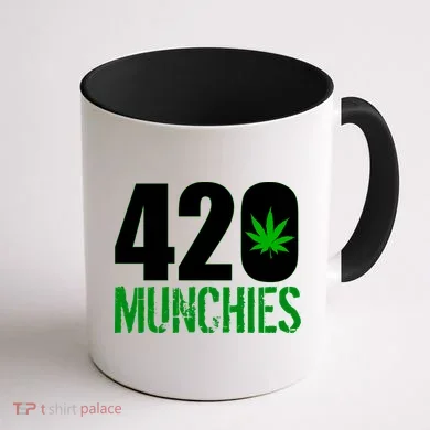 420 Munchies Weed Leaf Coffee Mug back