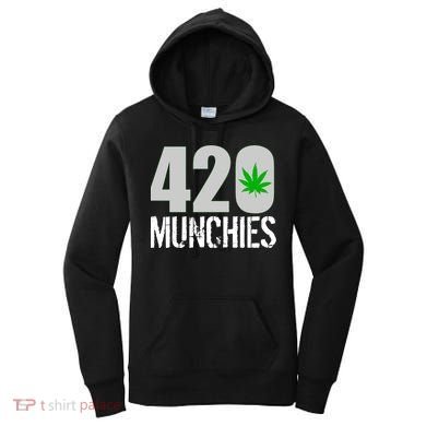 420 Munchies Weed Leaf Women's Hoodie