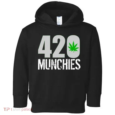 420 Munchies Weed Leaf Toddler Hoodie