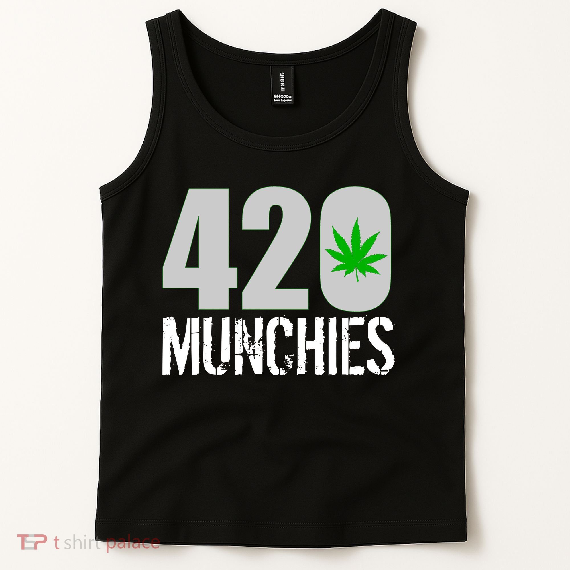 420 Munchies Weed Leaf Tank Top