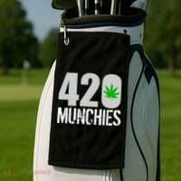 420 Munchies Weed Leaf Golf Towel thumb 2