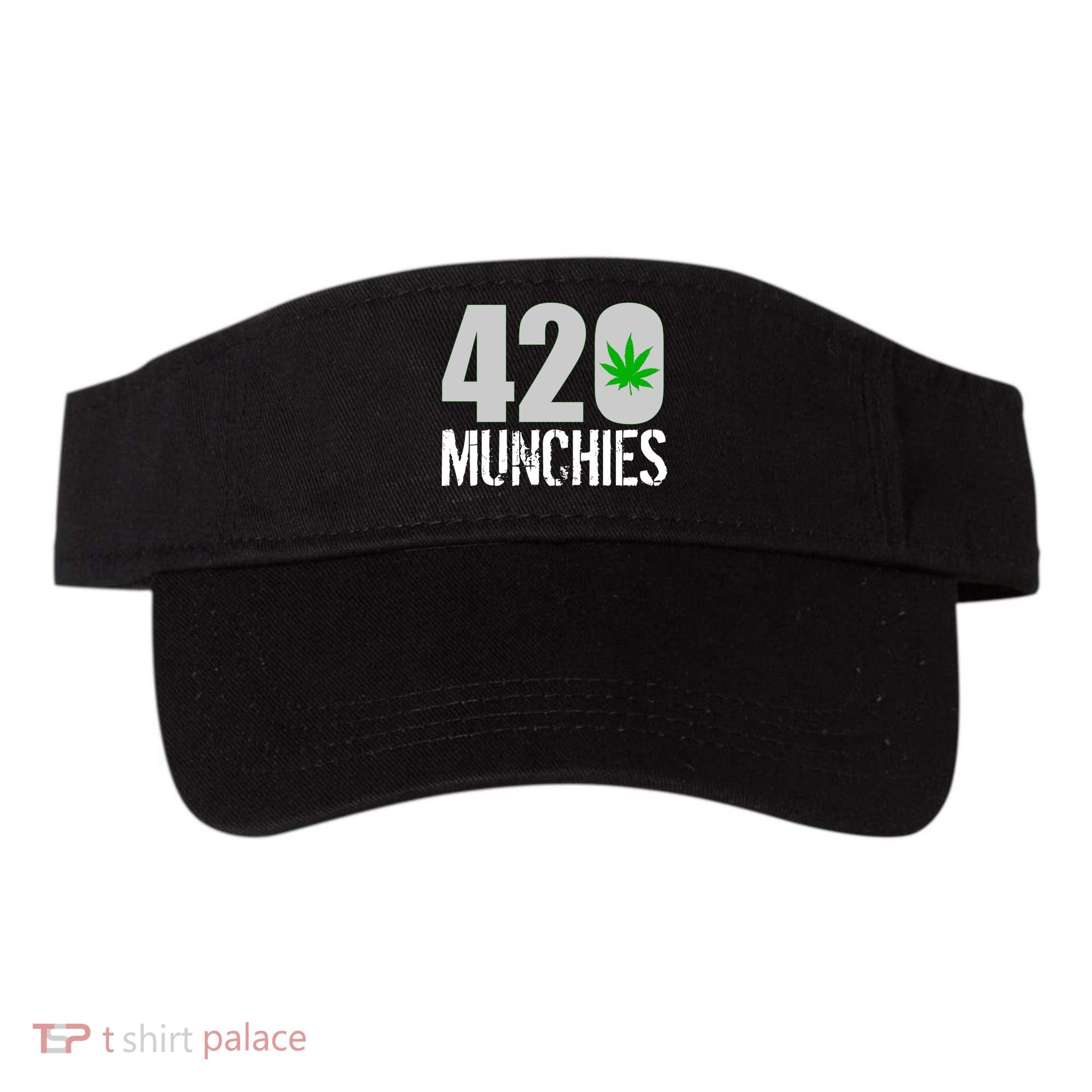 420 Munchies Weed Leaf Visor