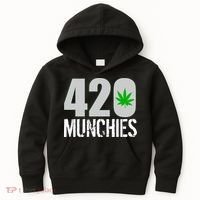 420 Munchies Weed Leaf Kids Hoodie thumb 0