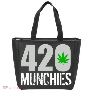 420 Munchies Weed Leaf Tote Bag