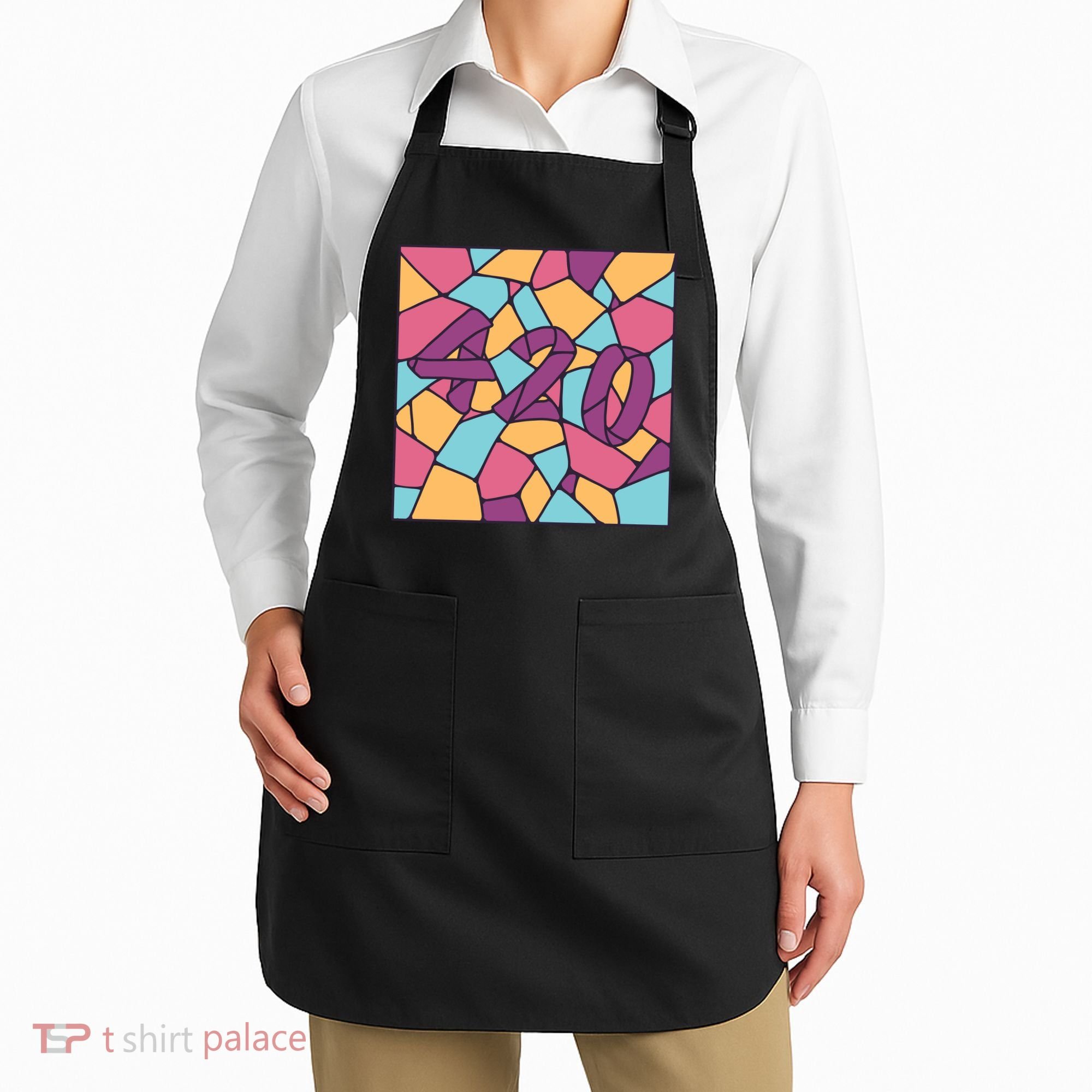 420 Stained Glass Apron