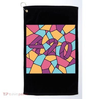 420 Stained Glass Golf Towel