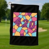 420 Stained Glass Golf Towel thumb 1