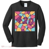 420 Stained Glass Kids Long Sleeve Shirt thumb 0