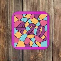 420 Stained Glass Coaster thumb 0