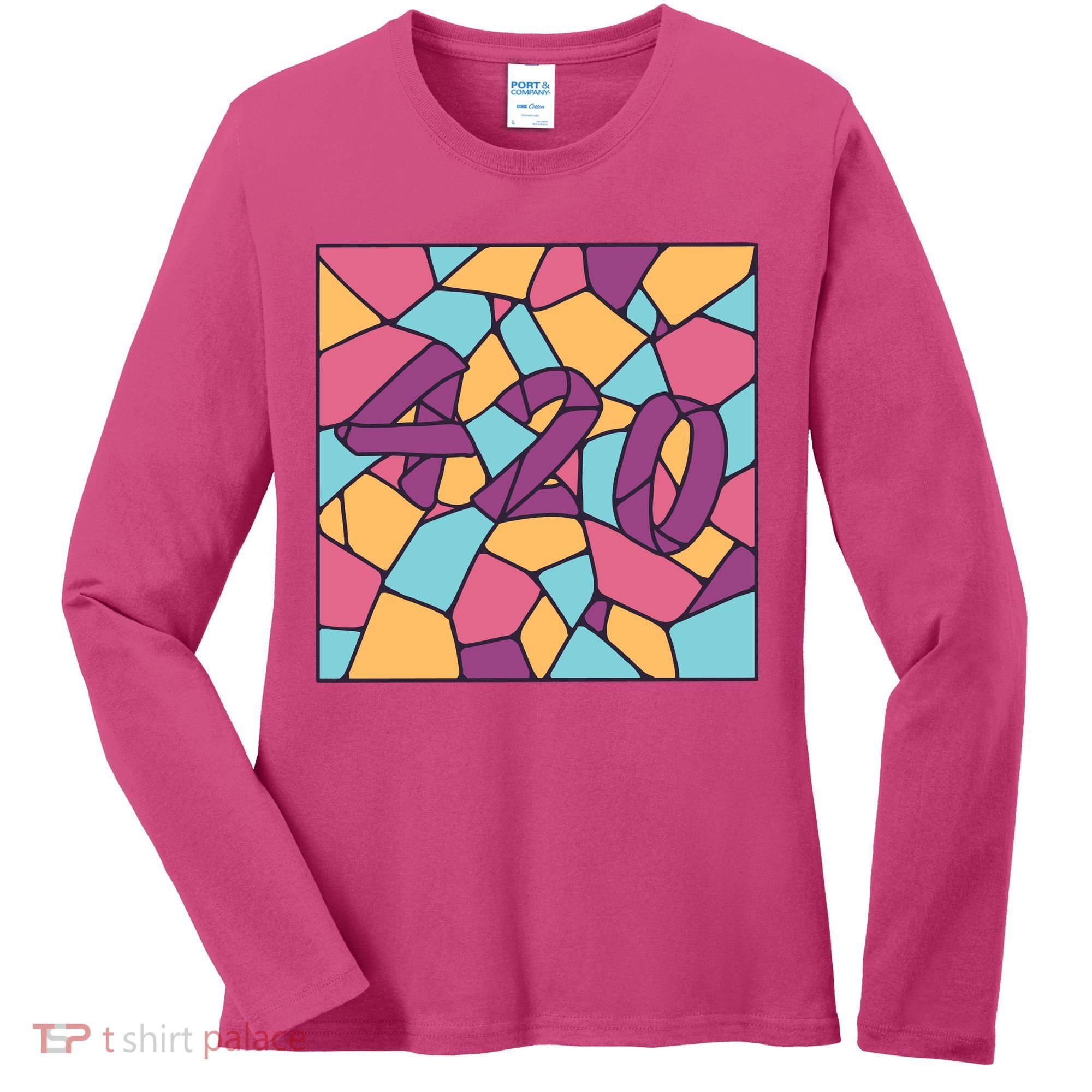 420 Stained Glass Women's Long Sleeve Shirt