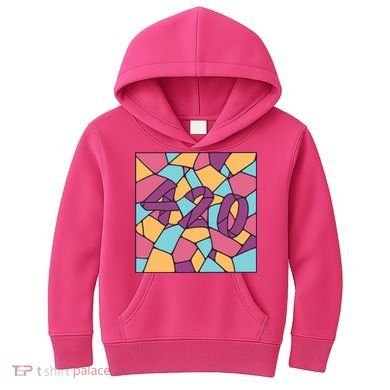 420 Stained Glass Kids Hoodie