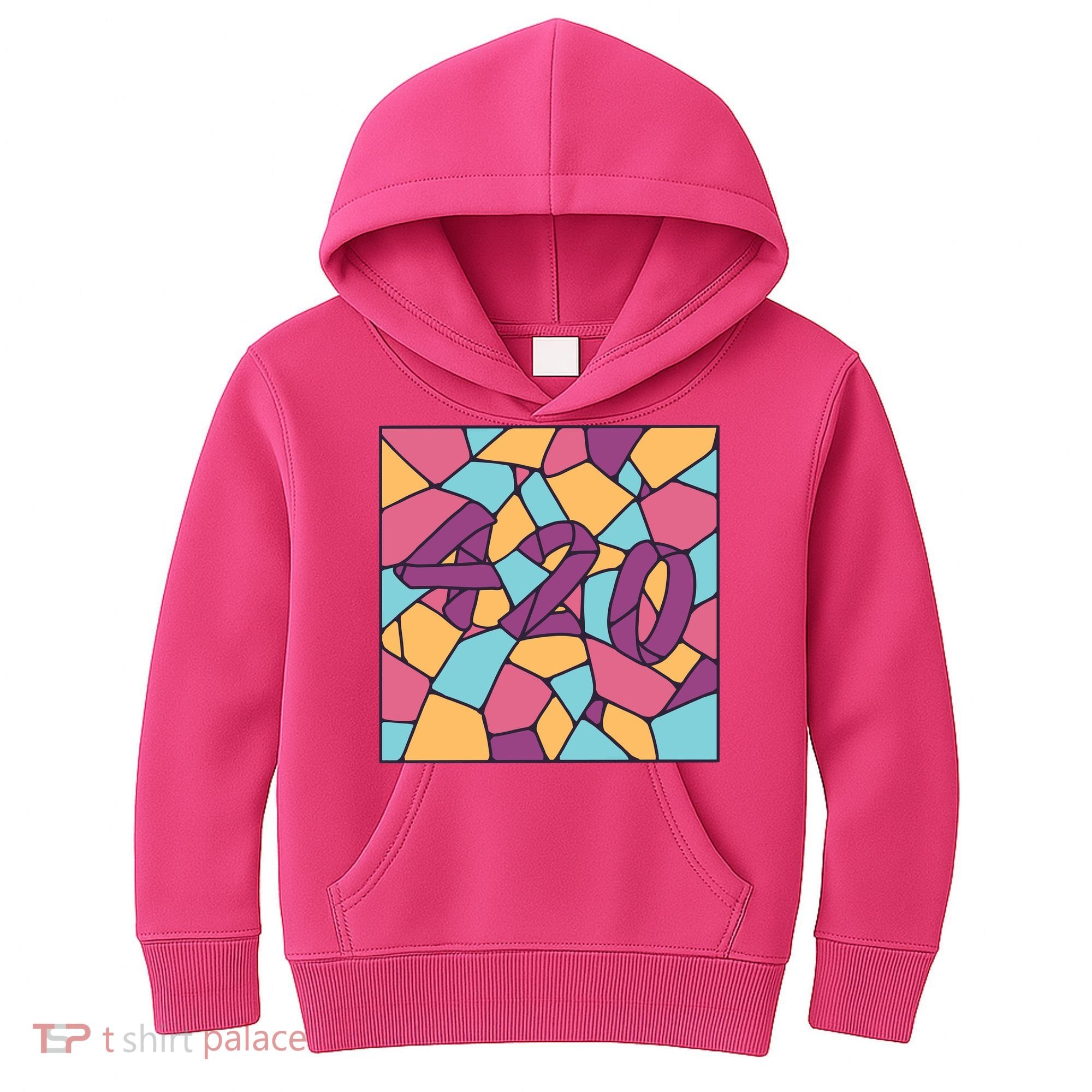 420 Stained Glass Kids Hoodie