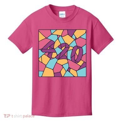 420 Stained Glass Kids T-Shirt