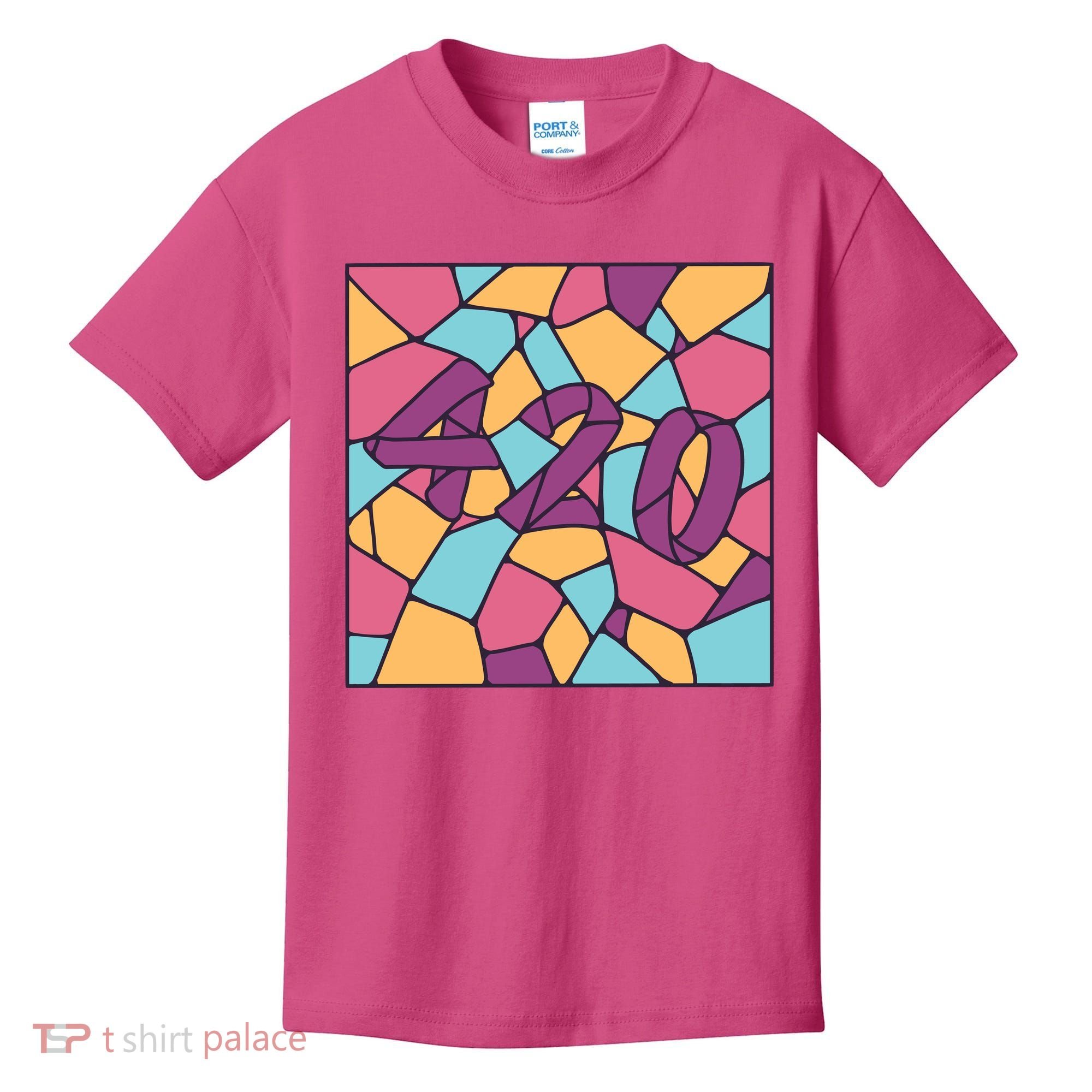420 Stained Glass Kids T-Shirt