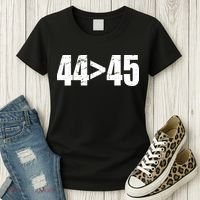 44 > 45 44th President is Greater Than The 45th  Women's T-Shirt thumb 3