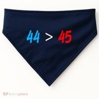 44 > 45 Red White Blue 44th President is Greater Than 45 USA-Made Doggie Bandana thumb 0