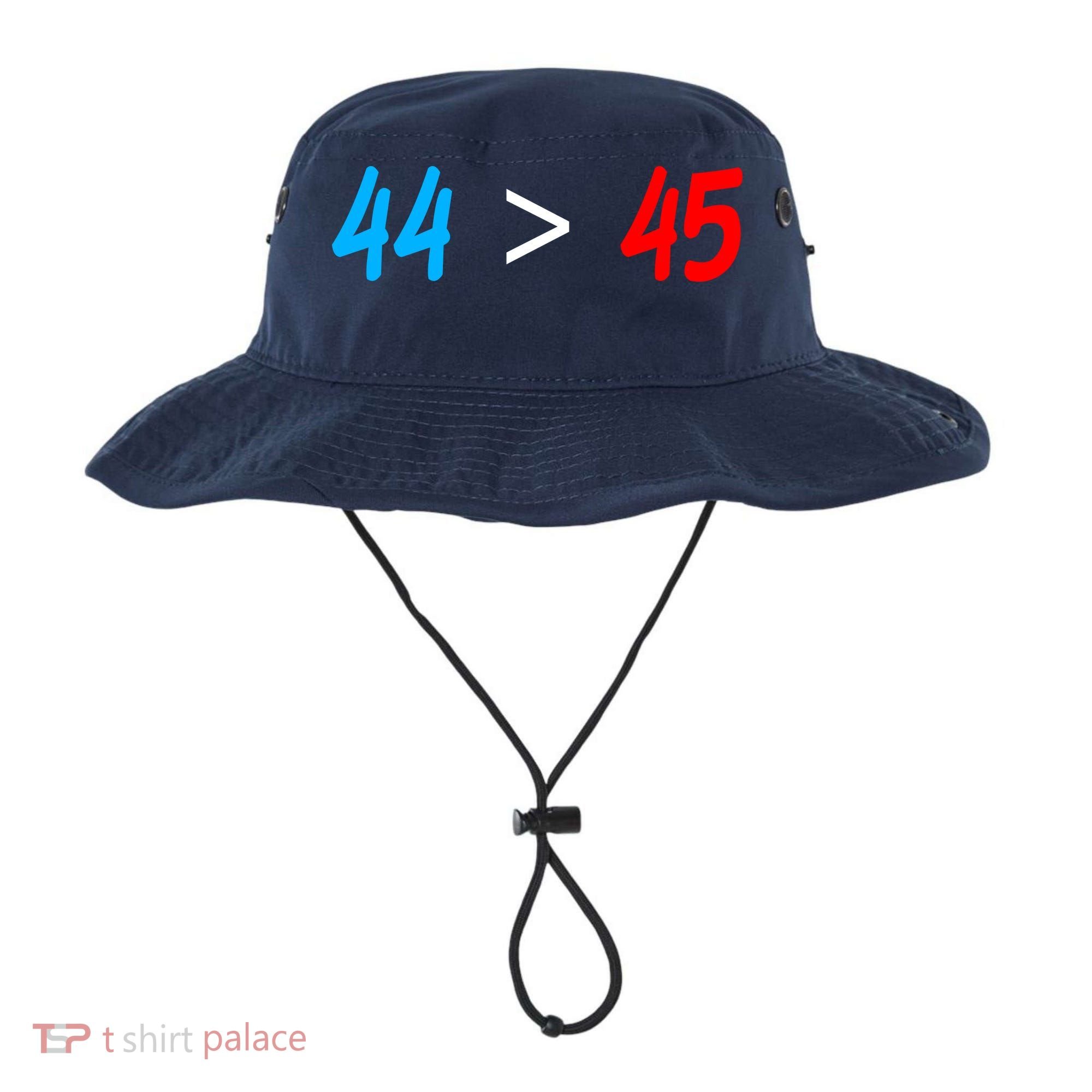 44 > 45 Red White Blue 44th President is Greater Than 45 Bucket Hat