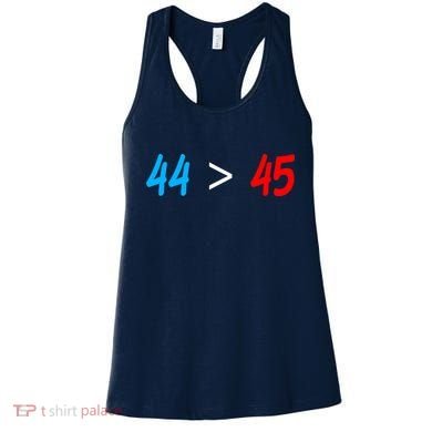 44 > 45 Red White Blue 44th President is Greater Than 45 Women's Tank Top