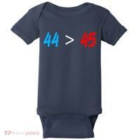 44 > 45 Red White Blue 44th President is Greater Than 45 Baby Bodysuit thumb 0