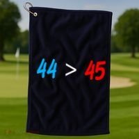 44 > 45 Red White Blue 44th President is Greater Than 45 Golf Towel thumb 1