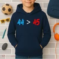 44 > 45 Red White Blue 44th President is Greater Than 45 Kids Hoodie thumb 2