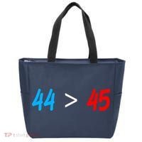 44 > 45 Red White Blue 44th President is Greater Than 45 Tote Bag thumb 0