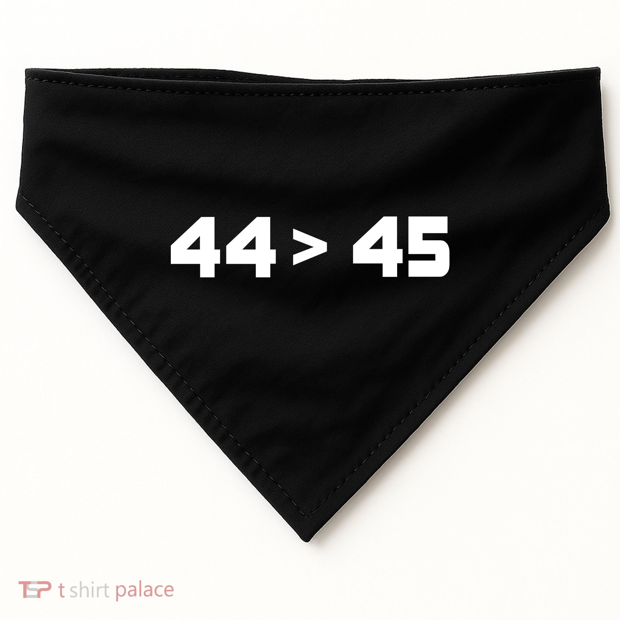 44 > 45 The 44th President is Greater Than 45th USA-Made Doggie Bandana