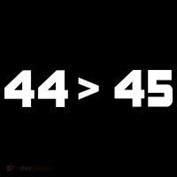 44 > 45 The 44th President is Greater Than 45th Baby Bodysuit thumb 2