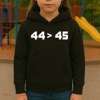 44 > 45 The 44th President is Greater Than 45th Kids Hoodie thumb 3