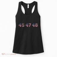 45 47 48 Trump 2024 2028 Flag Take American Back Vance 2028 Women's Tank Top thumb 0