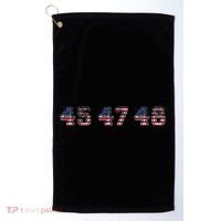 45 47 48 Trump 2024 2028 Flag Take American Back Vance 2028 Golf Towel thumb 0