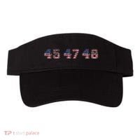 45 47 48 Trump 2024 2028 Flag Take American Back Vance 2028 Visor thumb 0