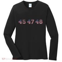 45 47 48 Trump 2024 2028 Flag Take American Back Vance 2028 Women's Long Sleeve Shirt thumb 0