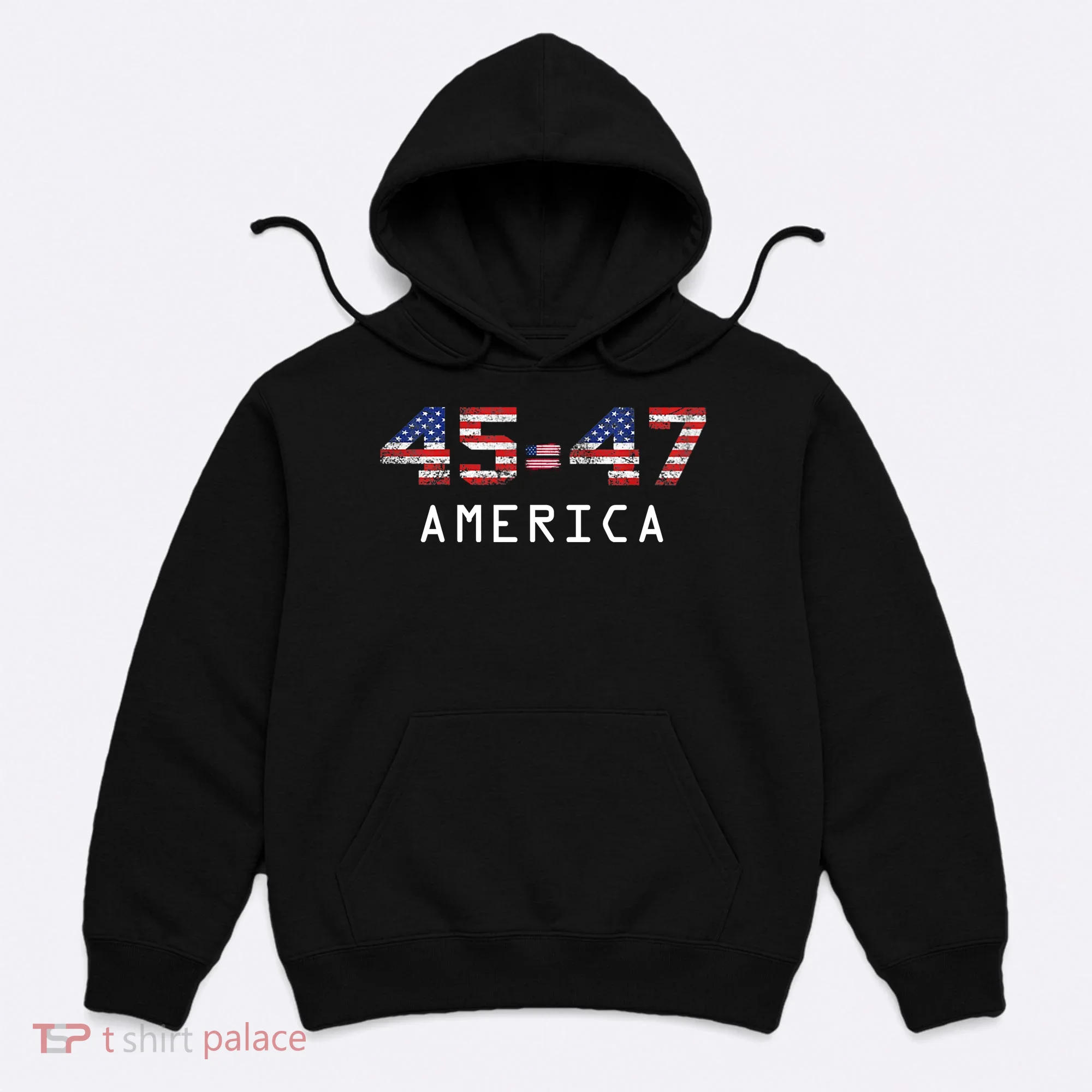45 47 America Flag Hoodie