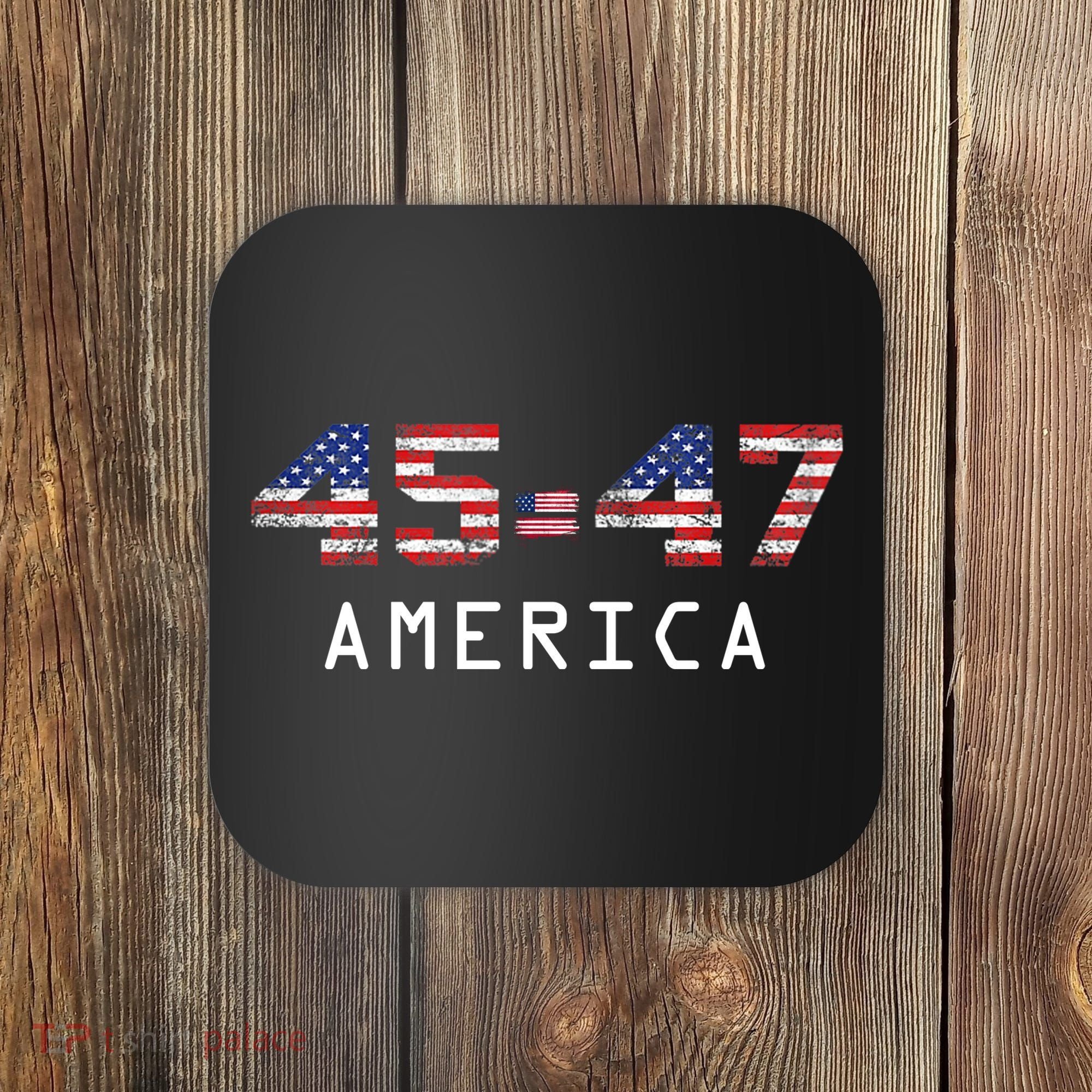 45 47 America Flag Coaster