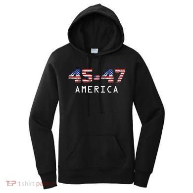 45 47 America Flag Women's Hoodie