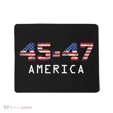 45 47 America Flag Mousepad