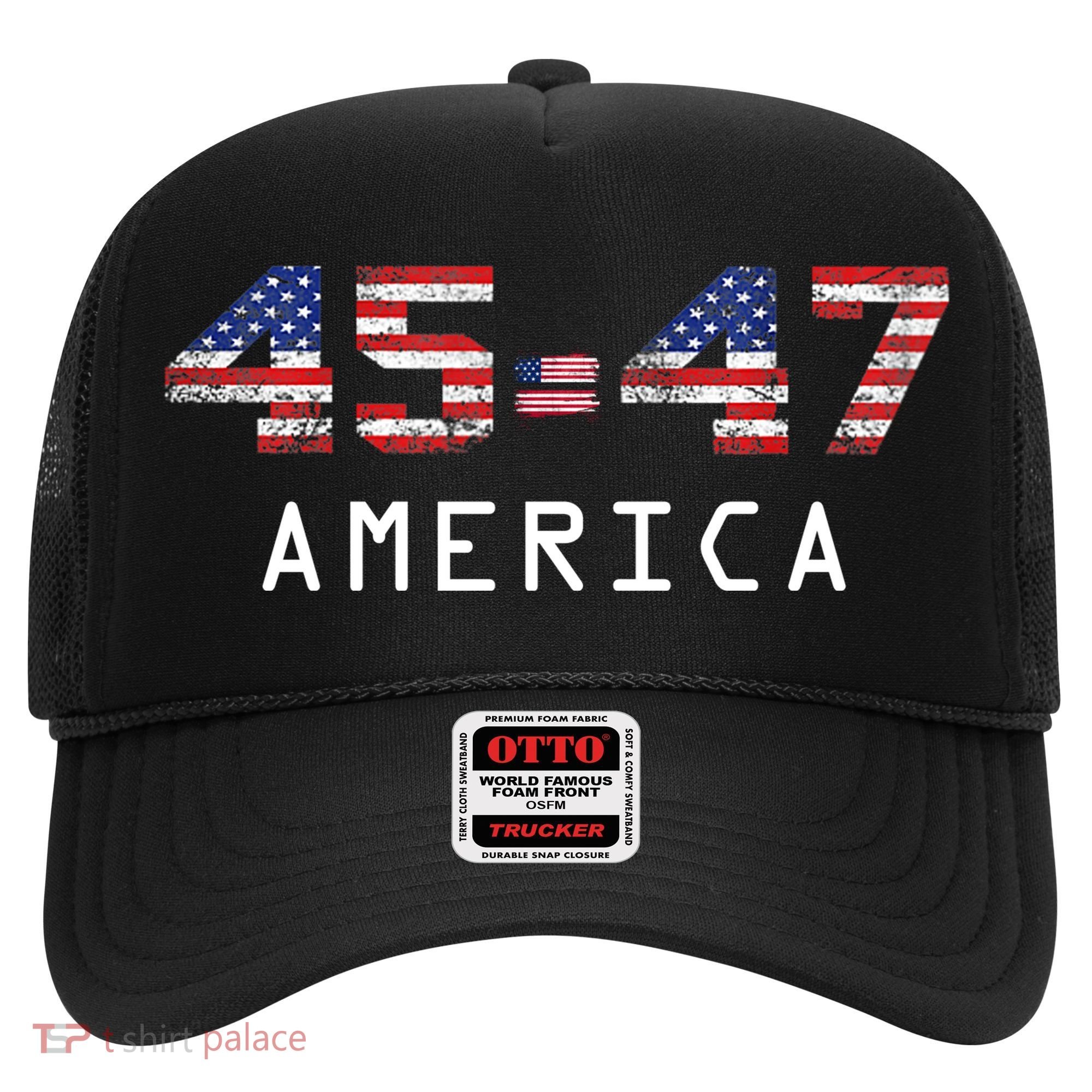 45 47 America Flag Hat