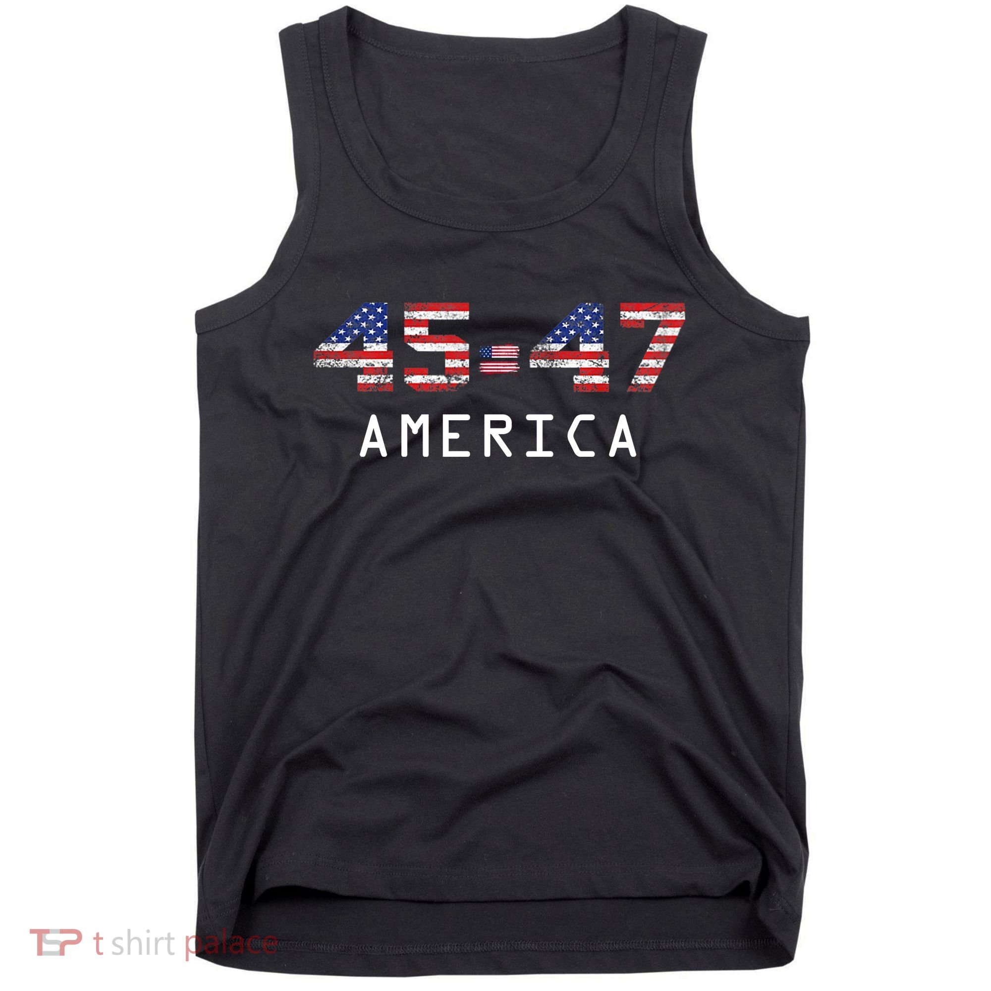 45 47 America Flag Tank Top