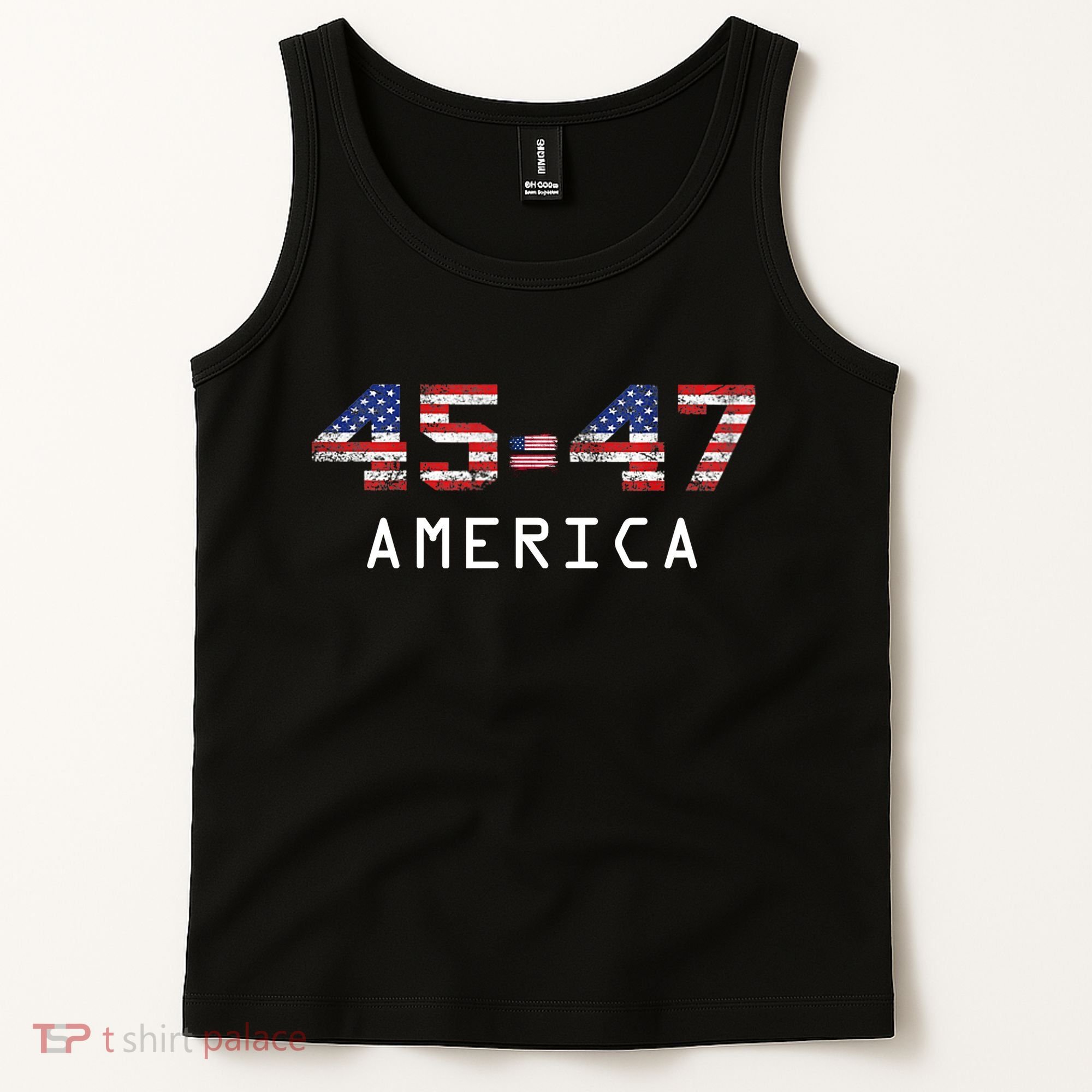 45 47 America Flag Tank Top