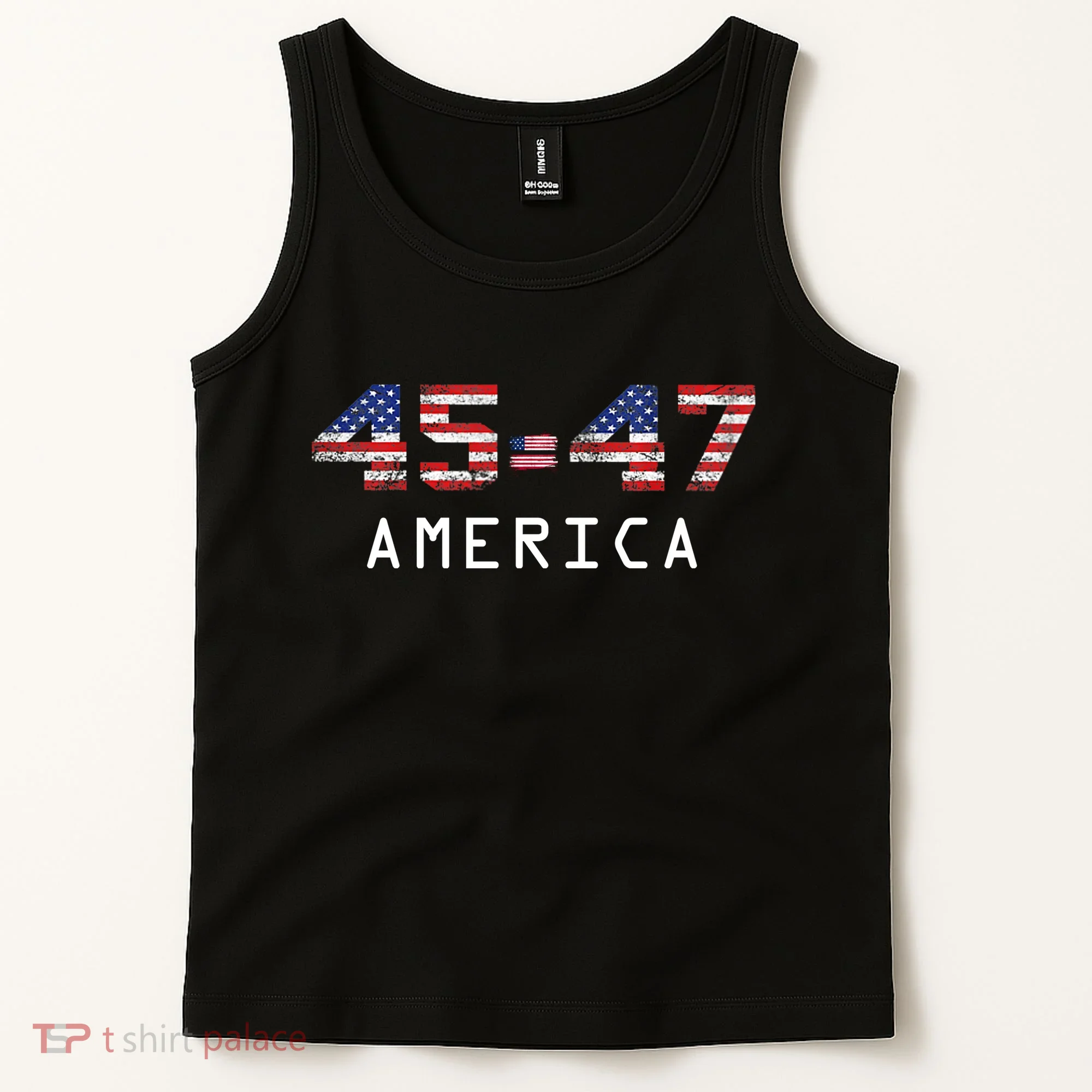 45 47 America Flag Tank Top