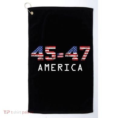 45 47 America Flag Golf Towel