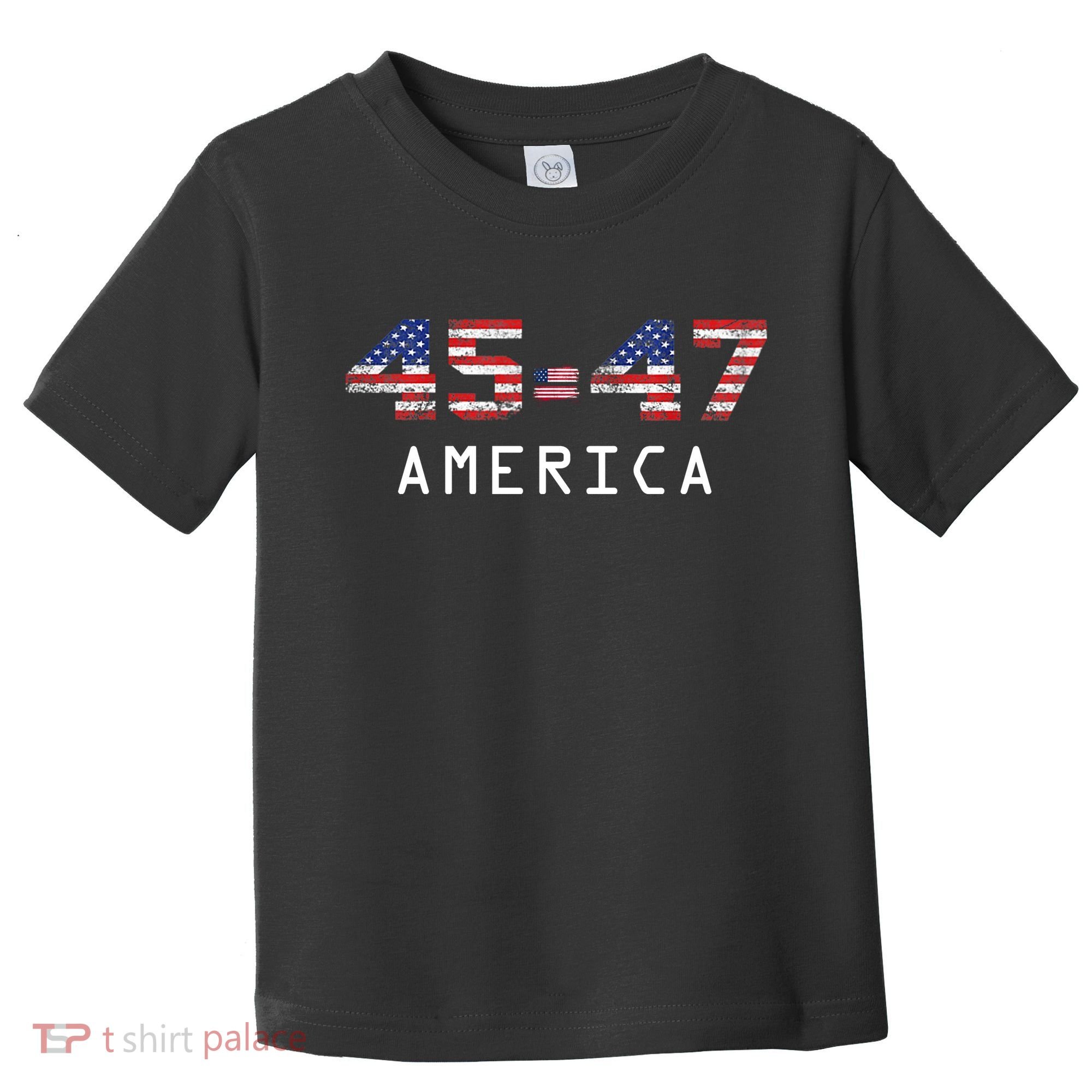 45 47 America Flag Toddler T-Shirt