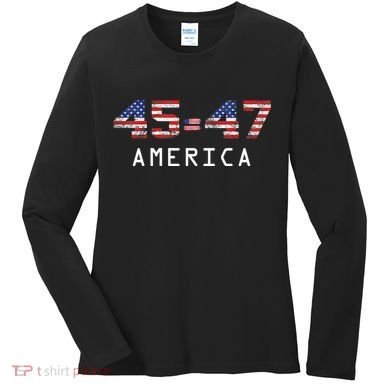 45 47 America Flag Women's Long Sleeve Shirt